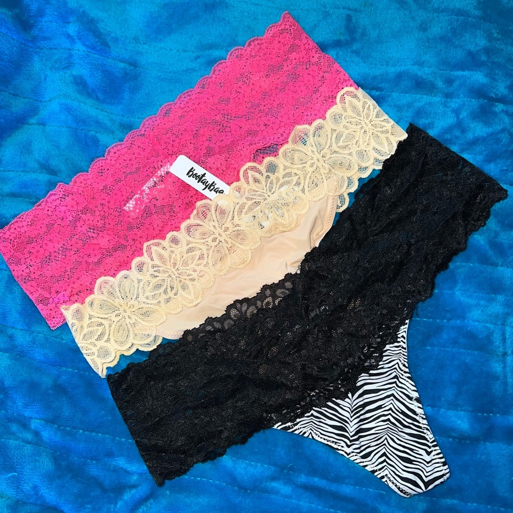 New BootayBag Lace Thongs